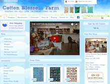Tablet Screenshot of cottonblossomfarm.com